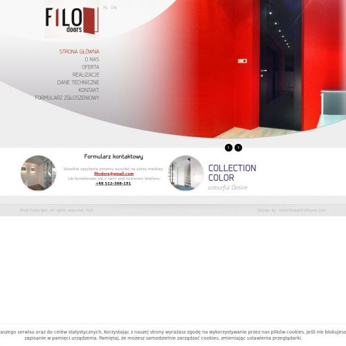 Wysokie drzwi zlicowane