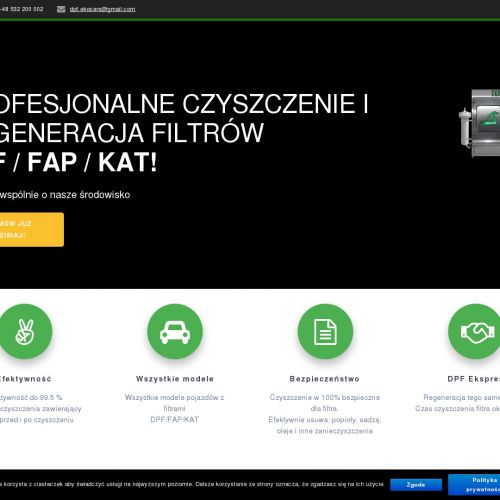 Filtr dpf czyszczenie Kraków