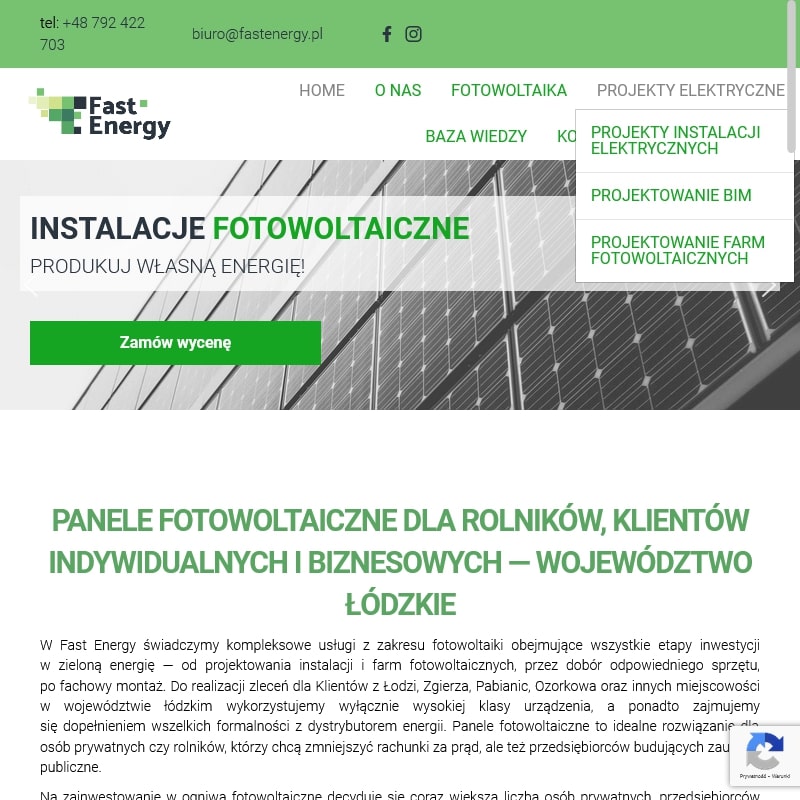 Instalacja fotowoltaiczna na gruncie