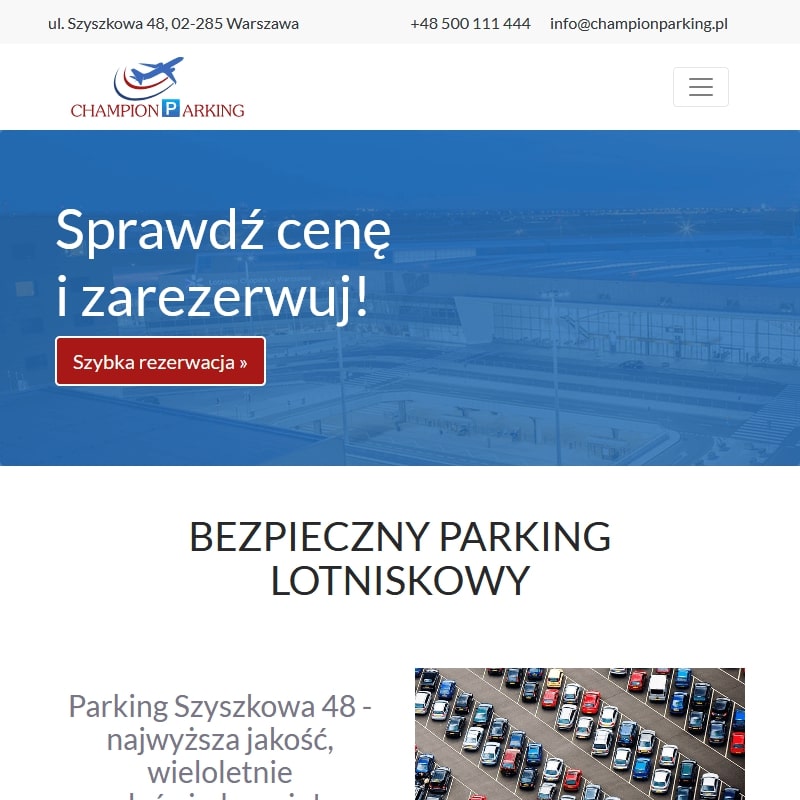 Parking warszawa lotnisko okęcie w Warszawie